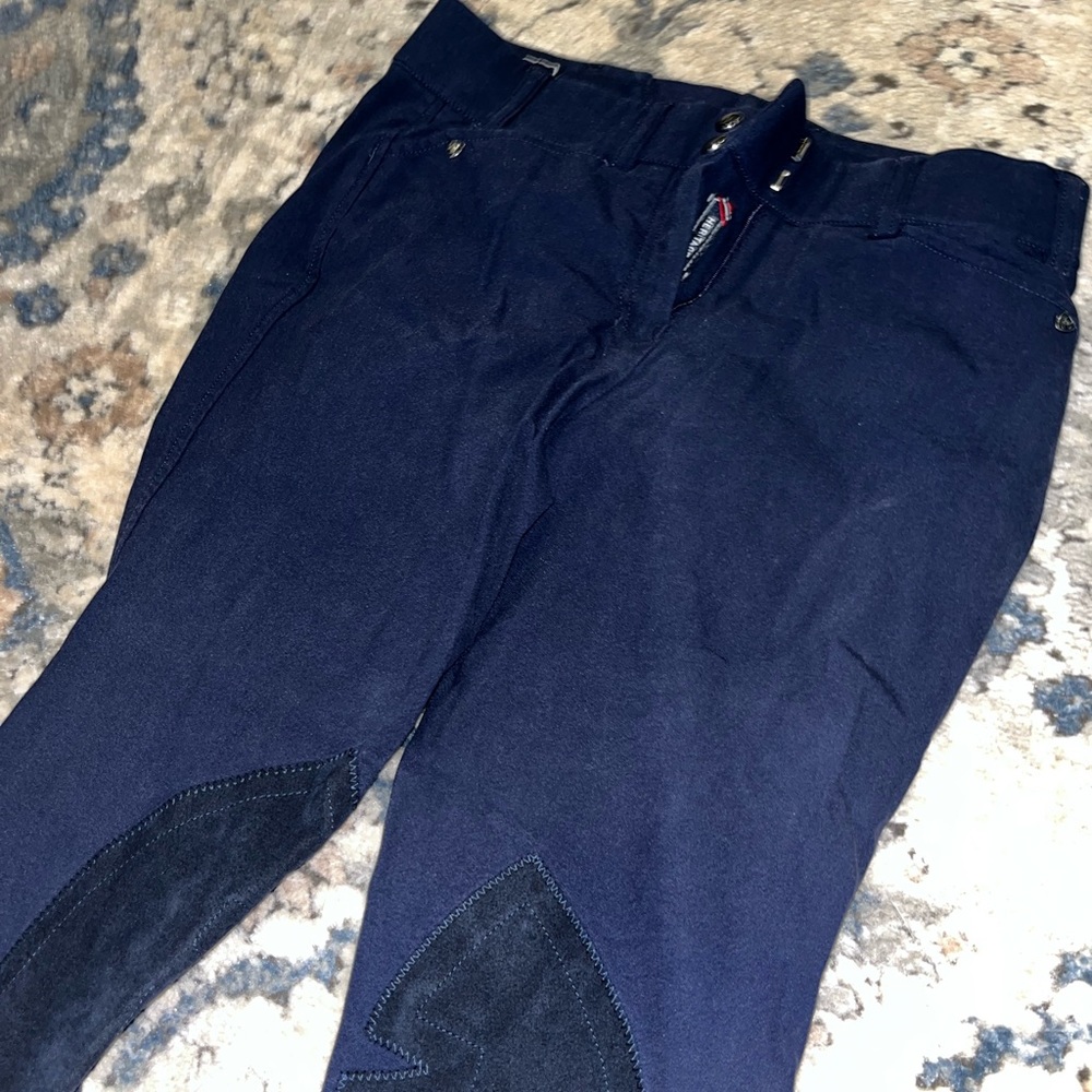 Ariat Knee Patch Navy Breeches